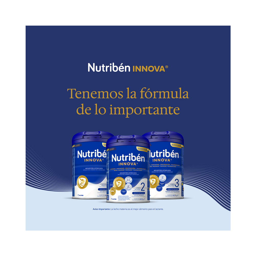 Nutribén innova® 2: Leche de fórmula de continuación para bebés de 6 a 12 meses