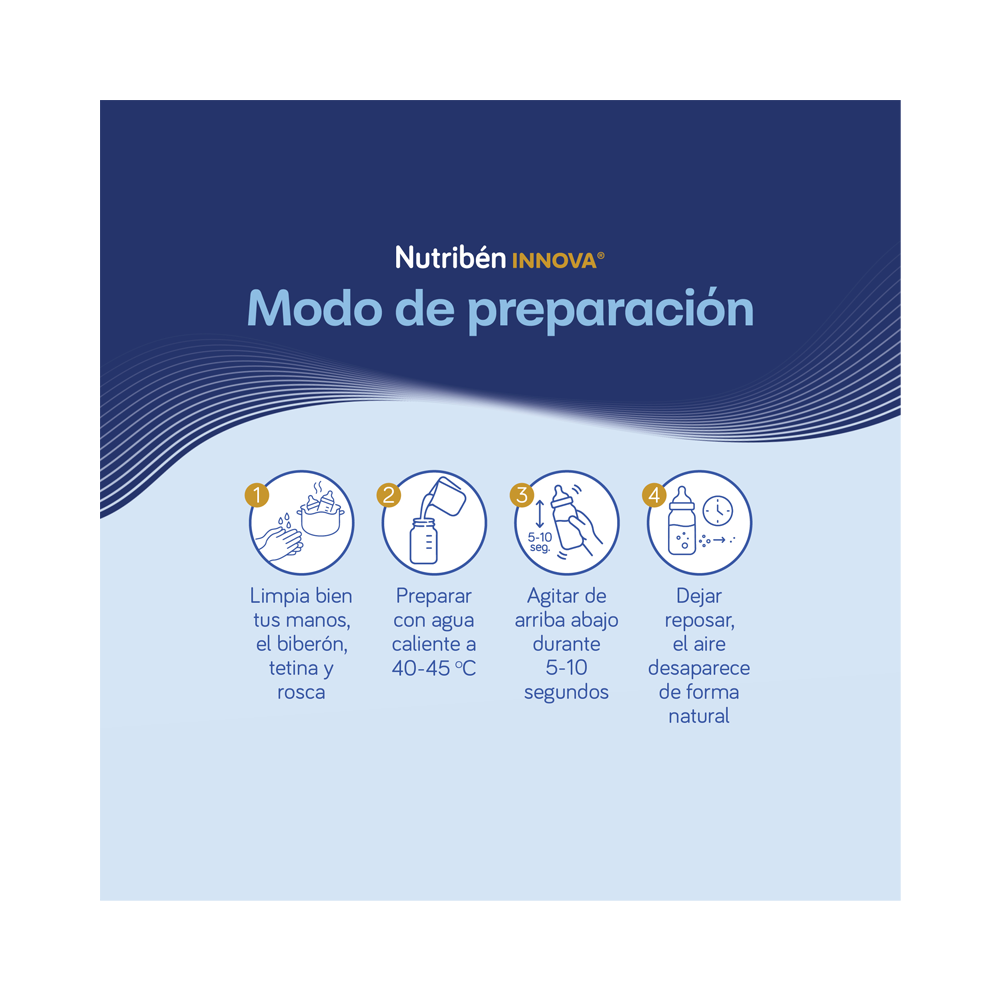 Nutribén innova® 2: Leche de fórmula de continuación para bebés de 6 a 12 meses