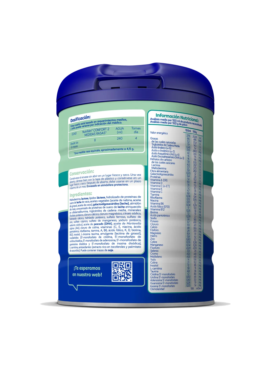 Nutribén® Confort 2: Leche de fórmula para cólicos y estreñimiento desde los 6 meses (2)