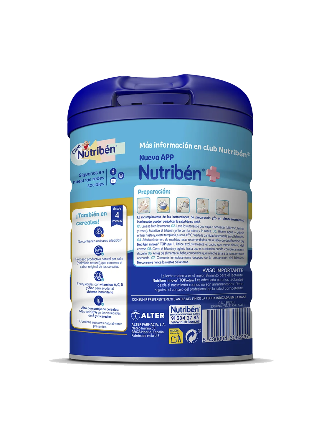 Nutribén innova® 1: Leche de fórmula para recién nacido (1)