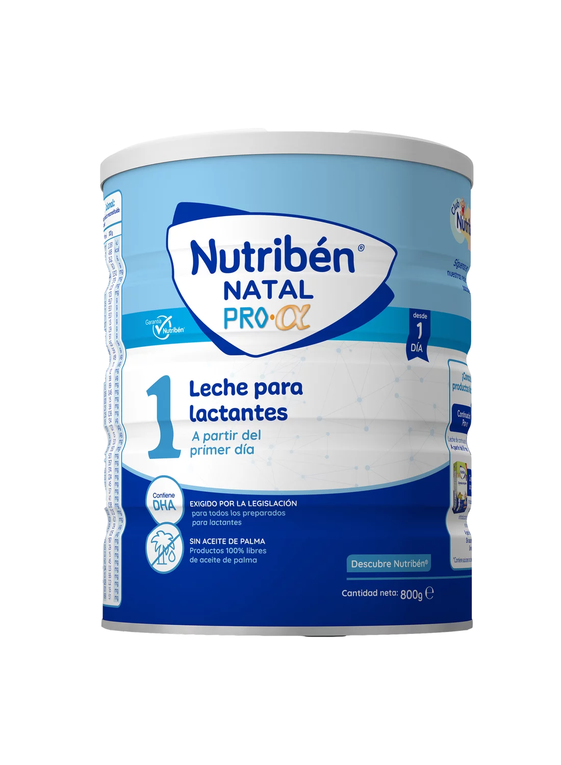 Nutribén® Natal Pro-α: Leche de fórmula para recién nacido 800 gr