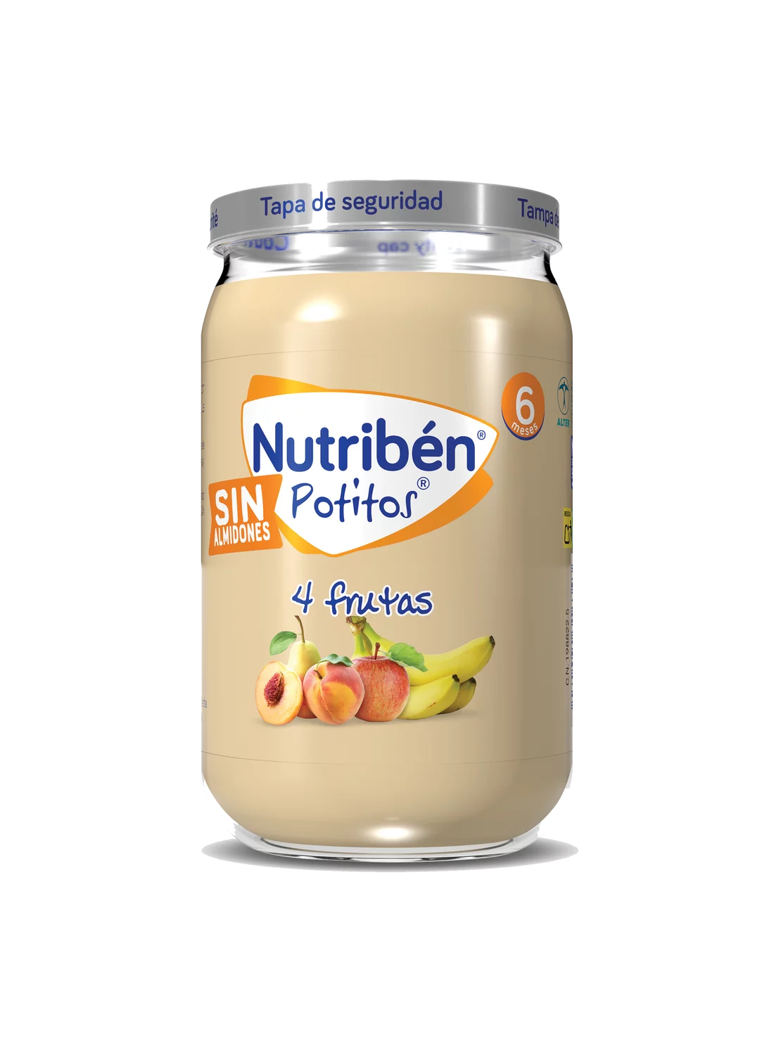 Potito de fruta: 4 Frutas 235gr