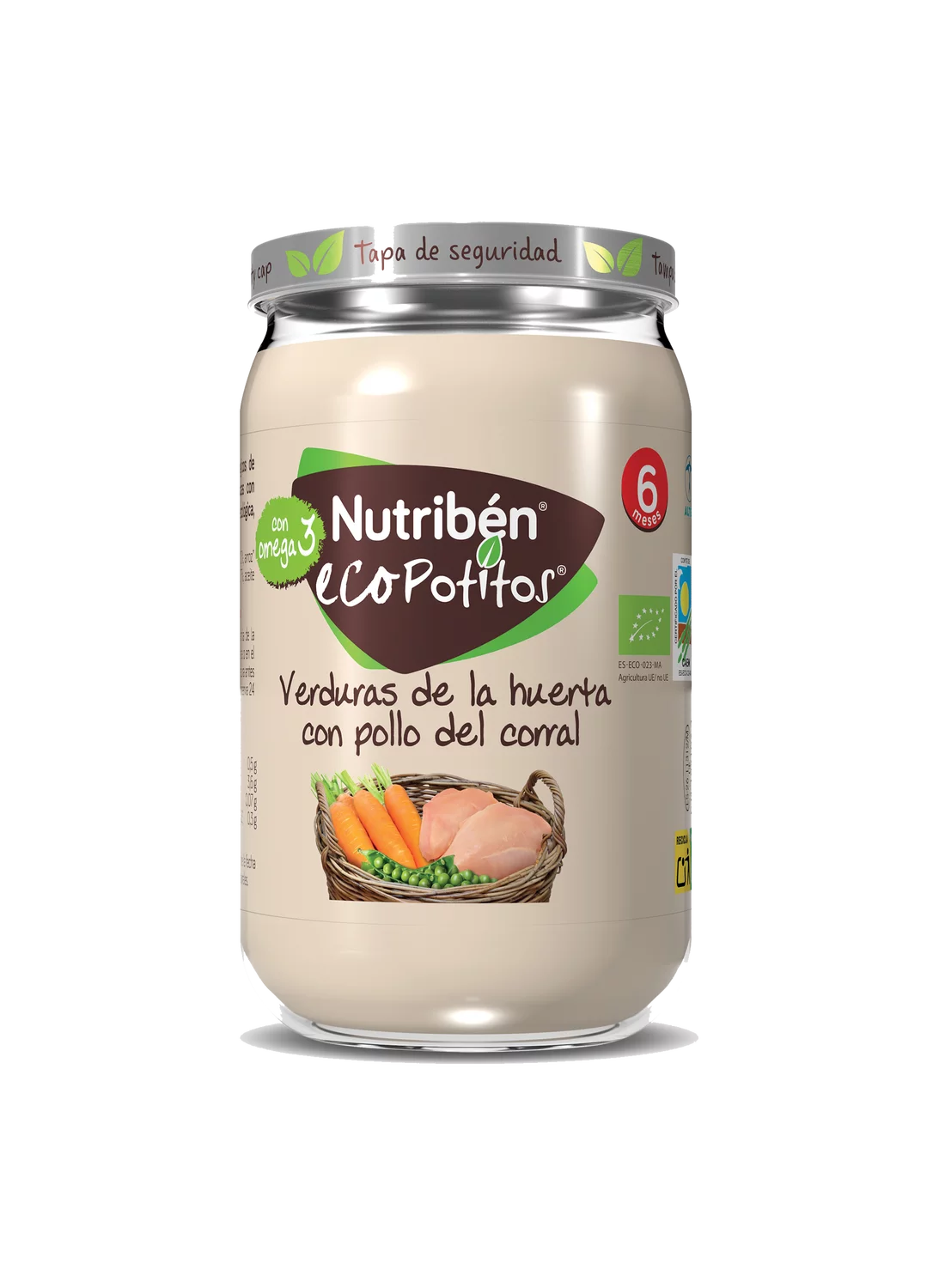 EcoPotito de carne de pollo: Verduras de la huerta con pollo del corral 235gr