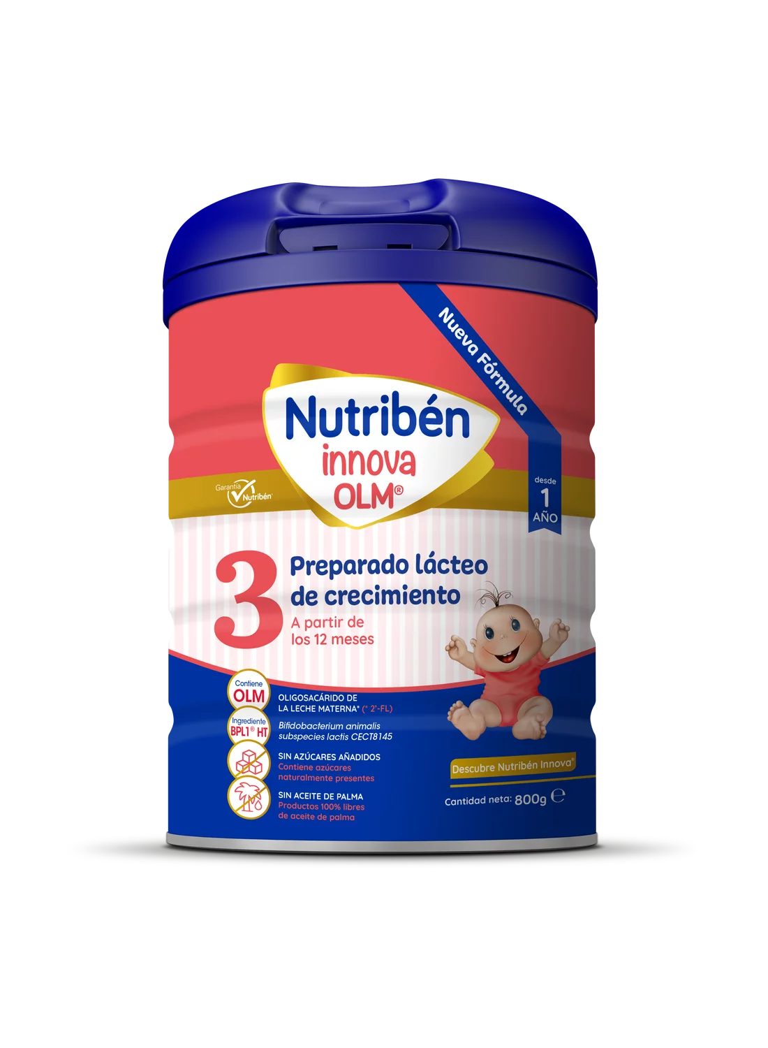Nutribén innova® 3: Leche de fórmula de crecimiento para bebés de más de 12 meses