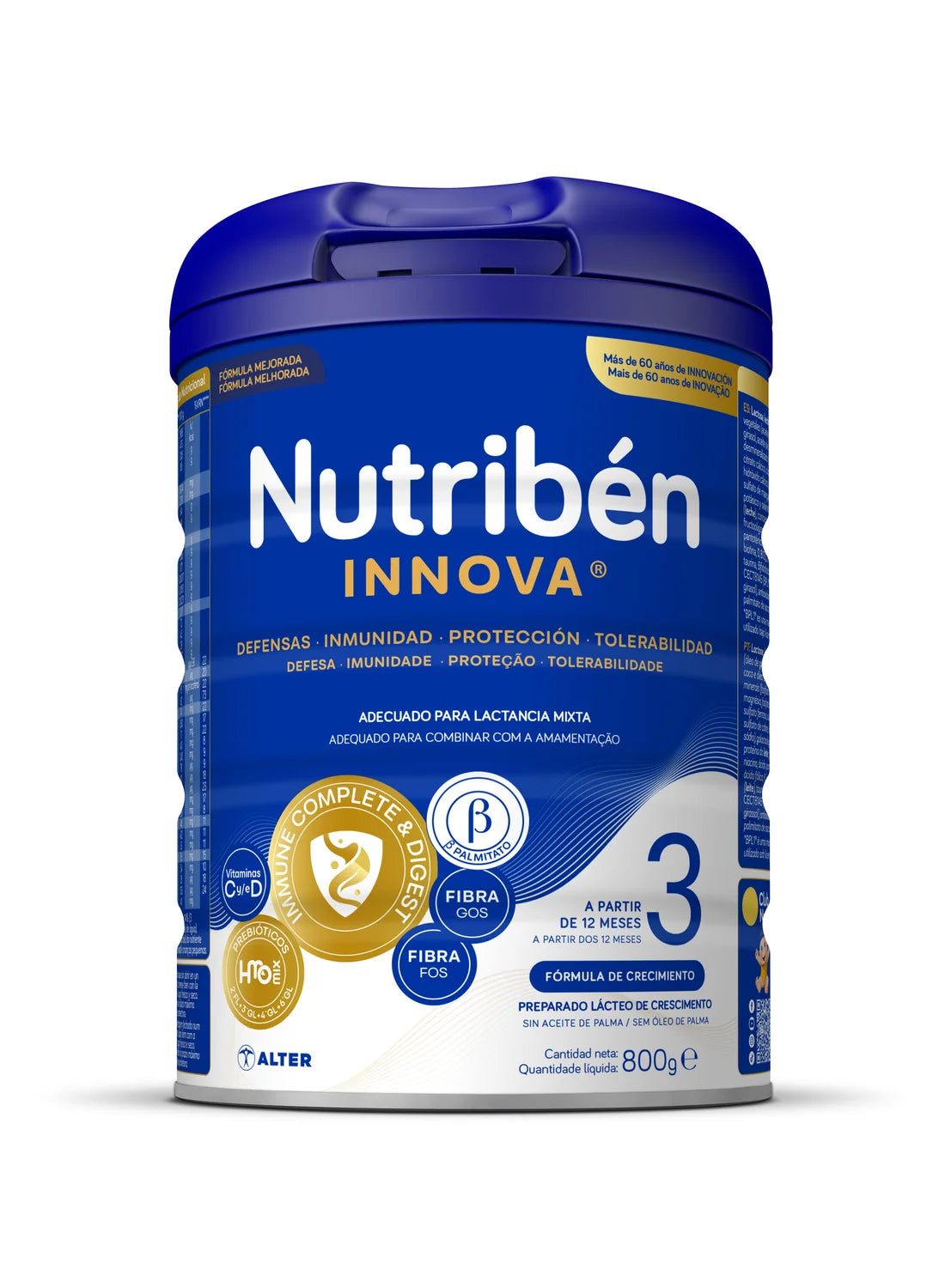 Nutribén innova® 3: Leche de fórmula de crecimiento para bebés de más de 12 meses