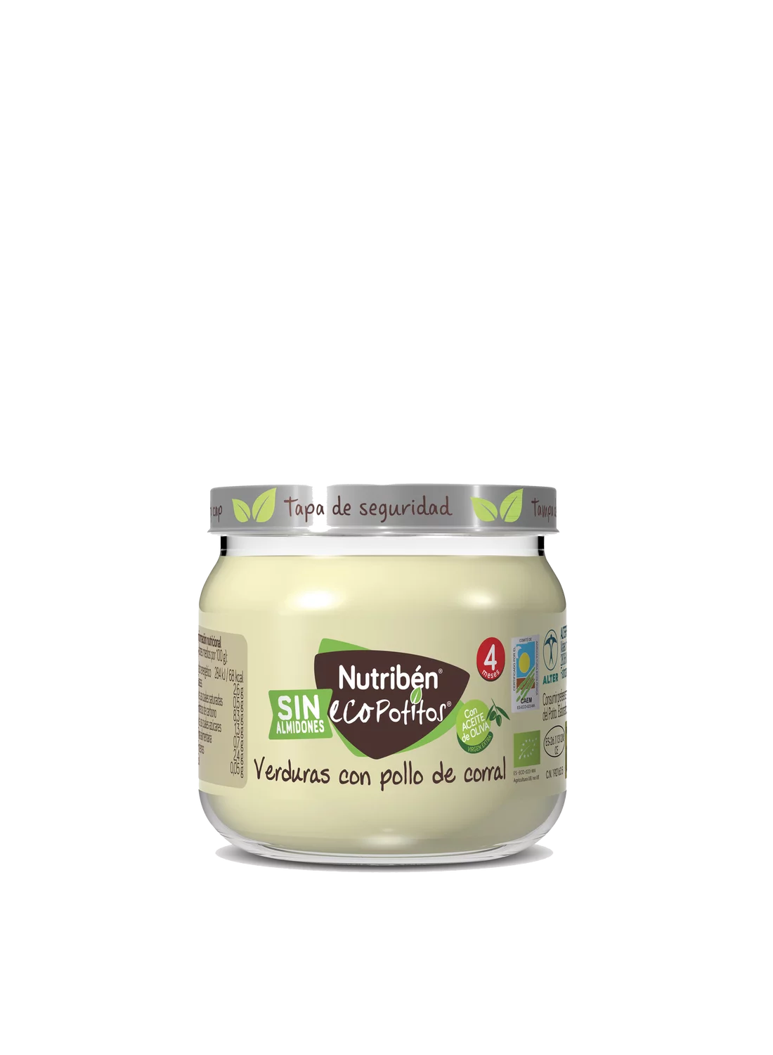 EcoPotito de carne de pollo: Verduras de la huerta con pollo del corral 120gr