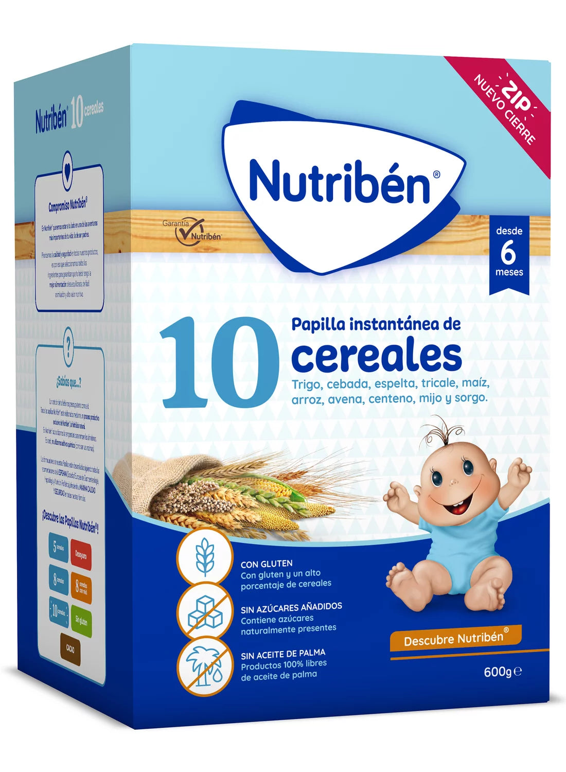 Alimentación Diez Meses De Bebe Nutribén 10 Cereales Papilla