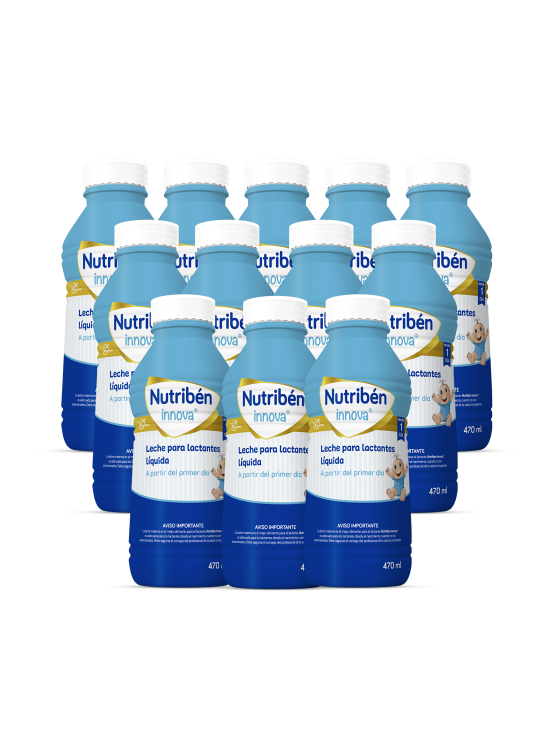 Pack ahorro 12 Leches líquidas Nutribén innova® : Leche de fórmula para recién nacido