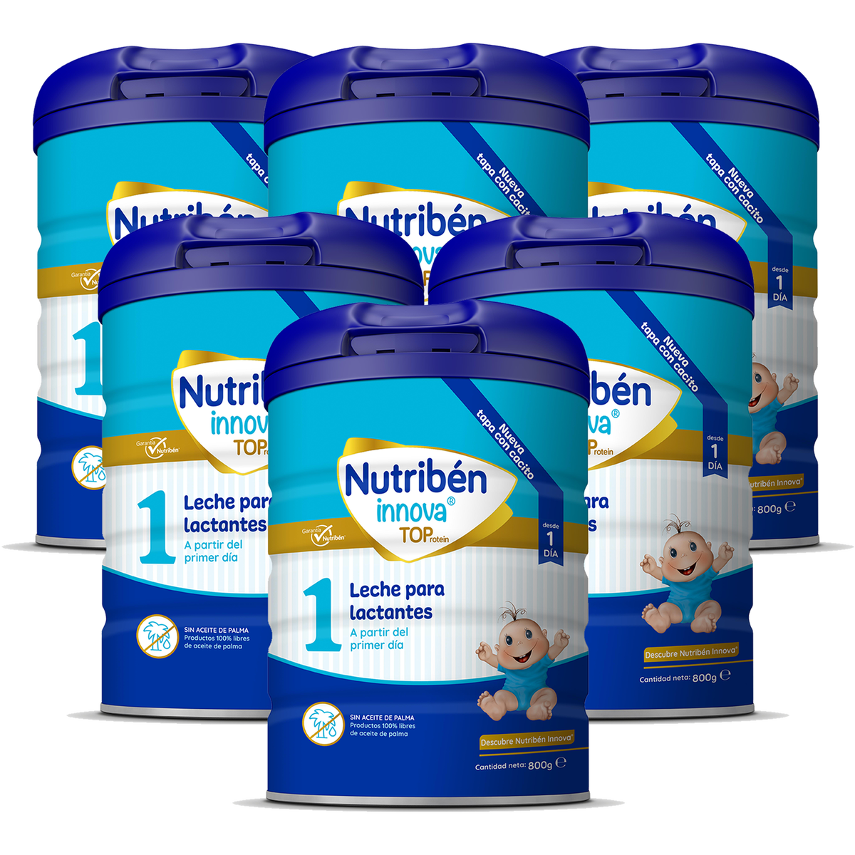 Pack ahorro 6 Nutribén innova® 1: Leche de fórmula para recién nacido
