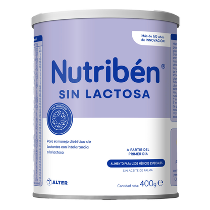 Nutribén® Sin Lactosa: para bebés desde su nacimiento con intolerancia a la lactosa