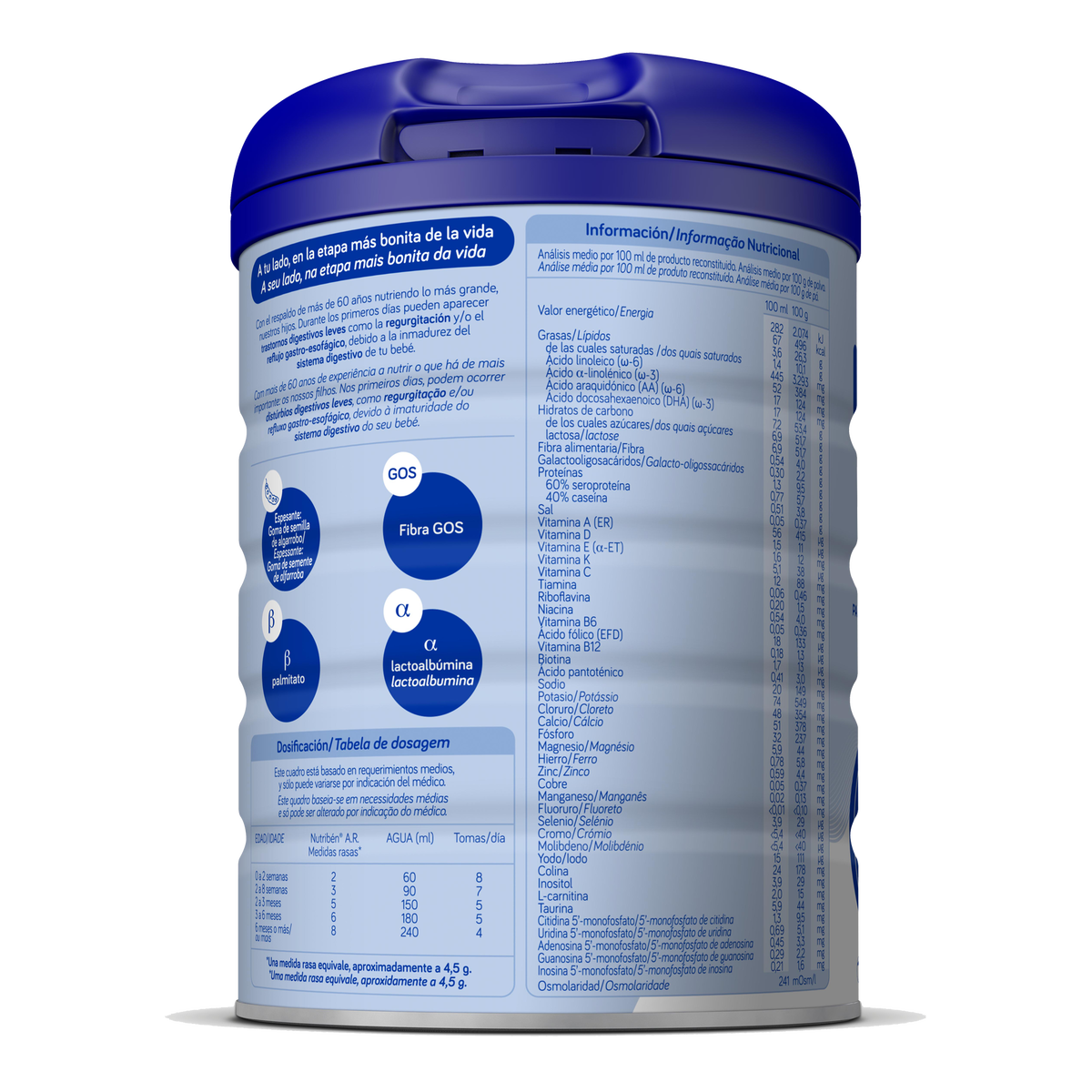 Nutribén® A.R.: Leche de fórmula para recién nacido antireflujo y antiregurgitación