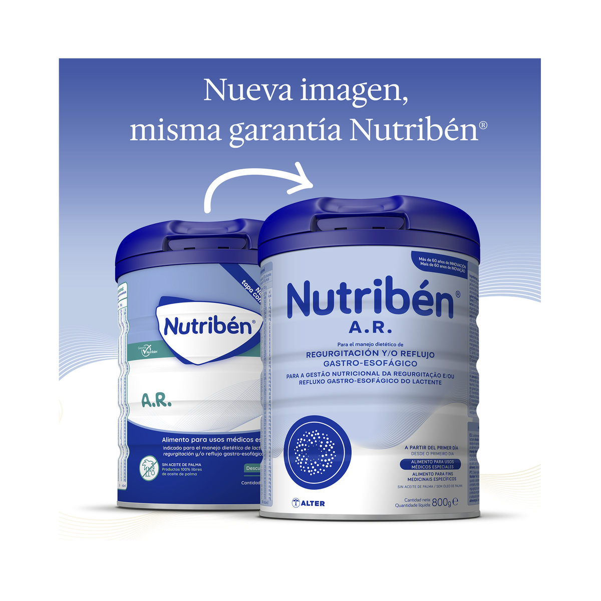 Nutribén® A.R.: Leche de fórmula para recién nacido antireflujo y antiregurgitación