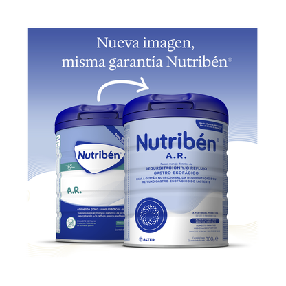 Nutribén® A.R.: Leche de fórmula para recién nacido antireflujo y antiregurgitación