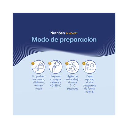 Nutribén innova® 2: Leche de fórmula de continuación para bebés de 6 a 12 meses
