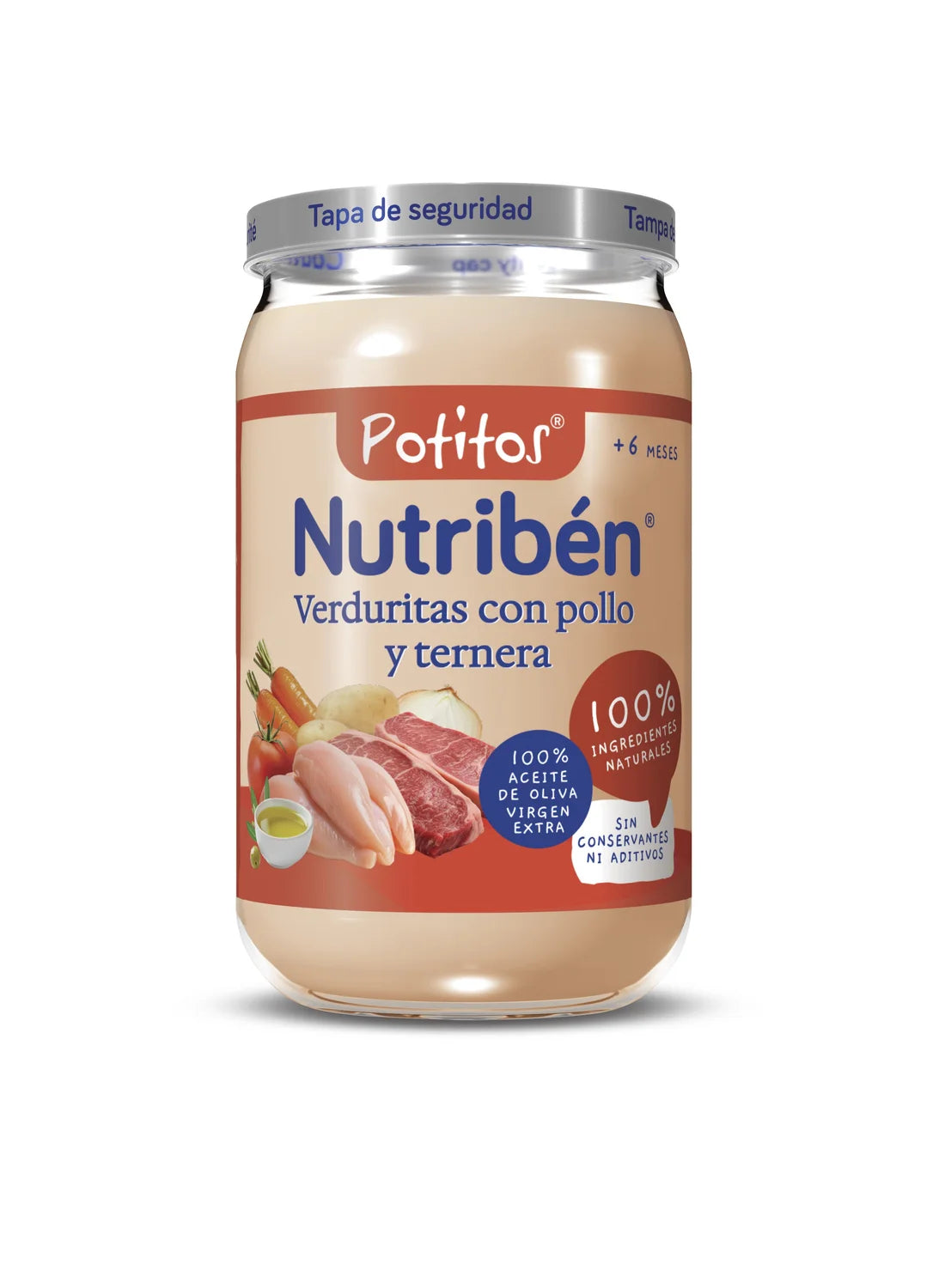 Potito de verduritas pollo y ternera