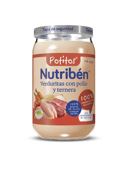Potito de verduritas pollo y ternera