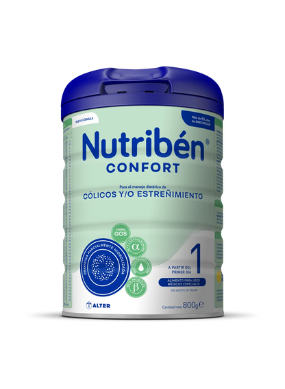 Nutribén® Confort 1: Leche de fórmula para recién nacido anticolicos y antiestreñimiento (1)