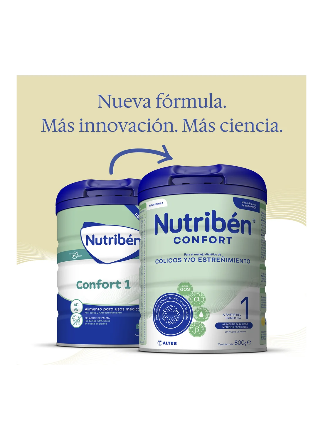 Nutribén® Confort 1: Leche de fórmula para recién nacido anticolicos y antiestreñimiento