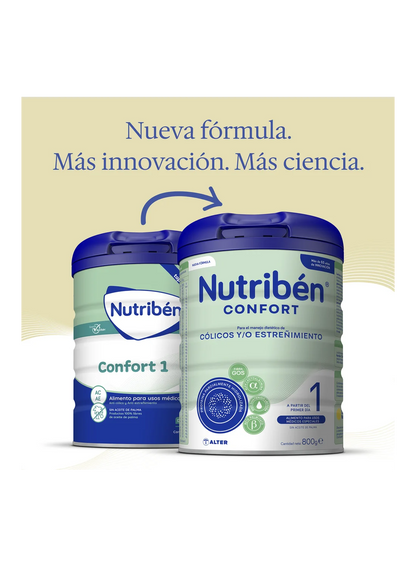 Nutribén® Confort 1: Leche de fórmula para recién nacido anticolicos y antiestreñimiento