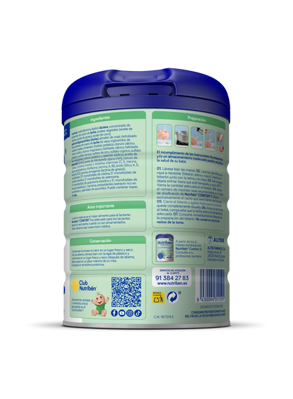 Nutribén® Confort 1: Leche de fórmula para recién nacido anticolicos y antiestreñimiento (3)