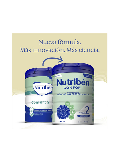 Nutribén® Confort 2: Leche de fórmula para cólicos y estreñimiento desde los 6 meses (1)