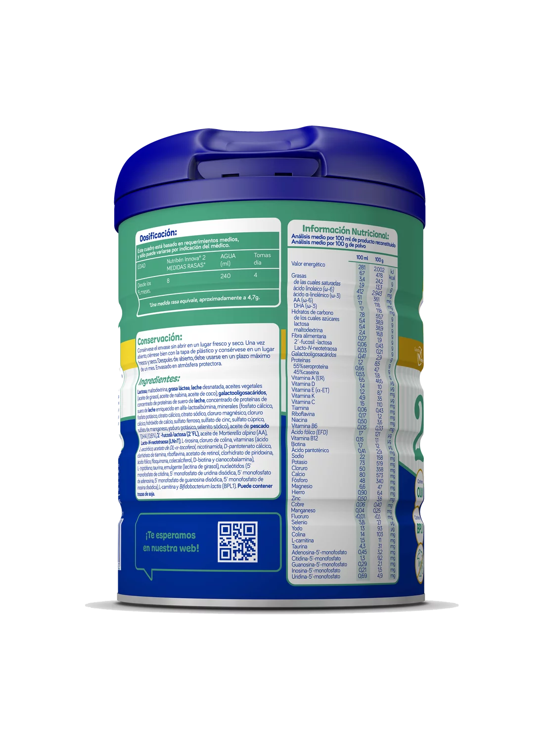 Nutribén innova® 2: Leche de fórmula de continuación para bebés de 6 a 12 meses (2)