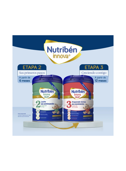 Nutribén innova® 2: Leche de fórmula de continuación para bebés de 6 a 12 meses (3)