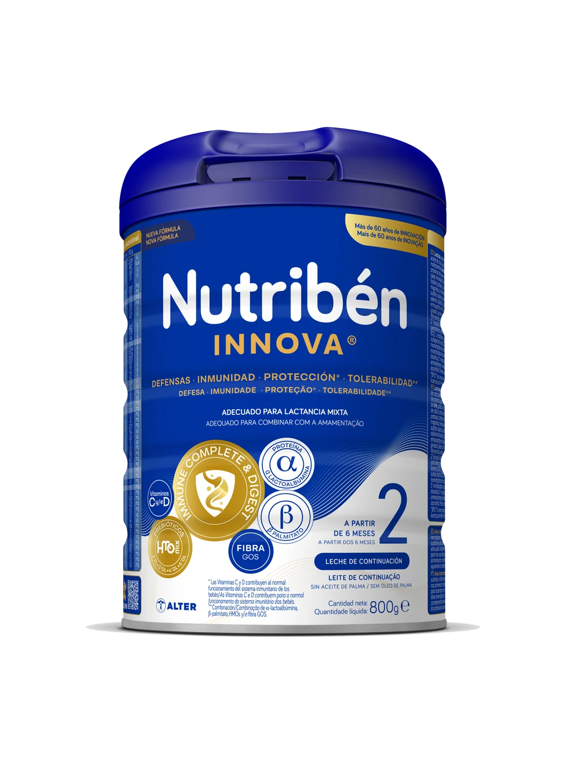 Nutribén innova® 2: Leche de fórmula de continuación para bebés de 6 a 12 meses