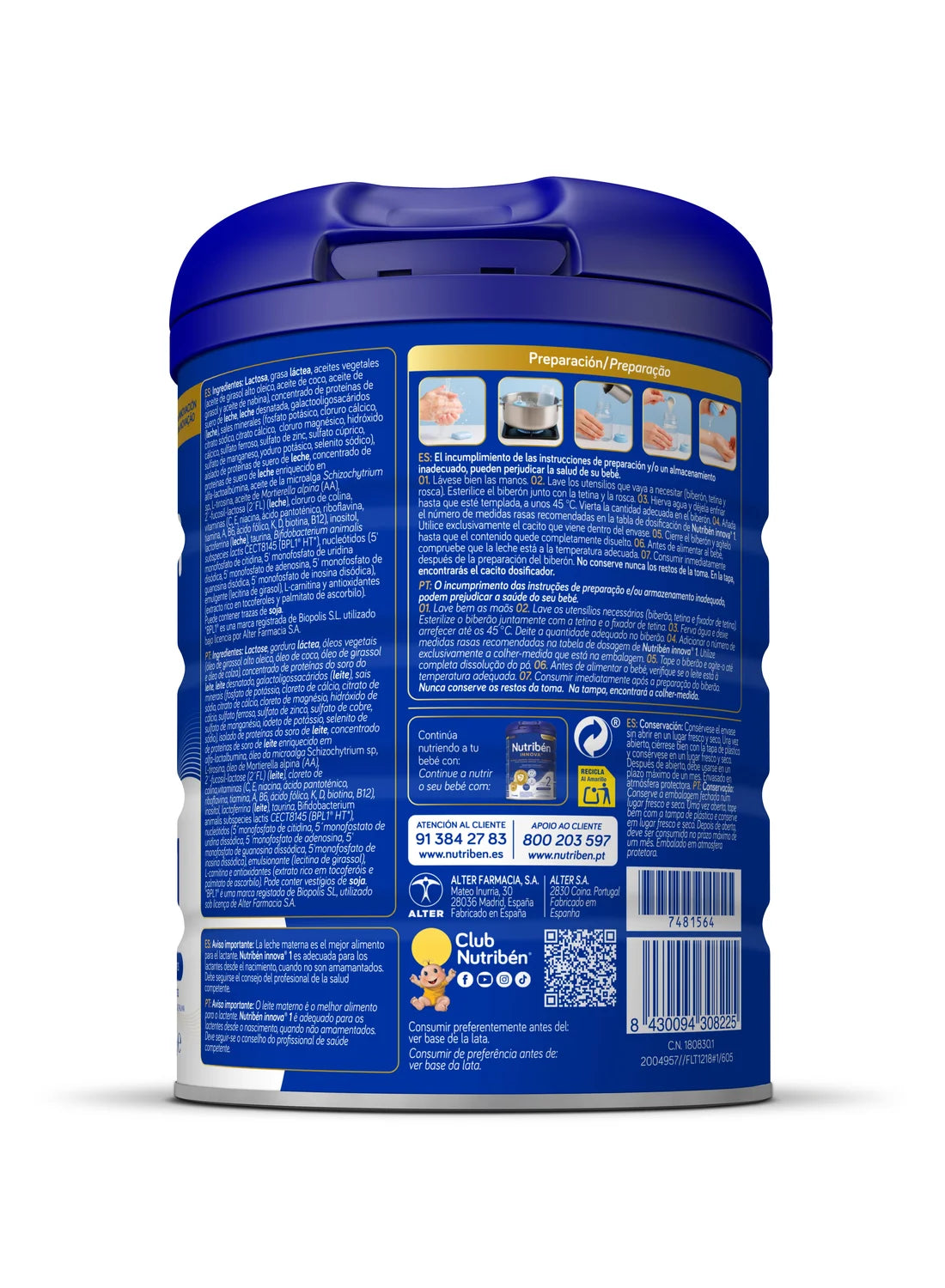 Nutribén innova® 1: Leche de fórmula para recién nacido (2)