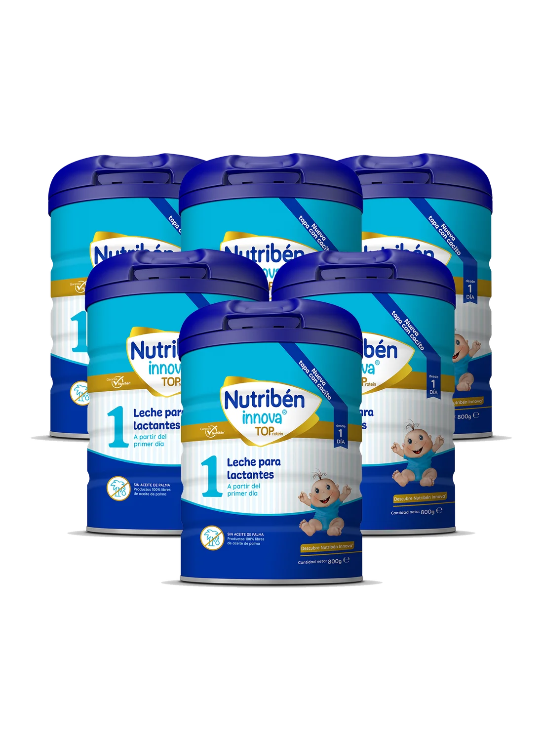 Pack ahorro 6 Nutribén innova® 1: Leche de fórmula para recién nacido