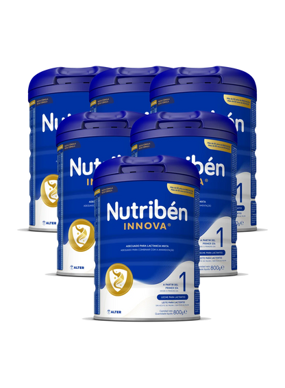 Pack ahorro 6 Nutribén innova® 1: Leche de fórmula para recién nacido
