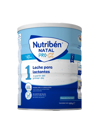 Nutribén® Natal Pro-α:  Leche de fórmula para recién nacido 800 gr