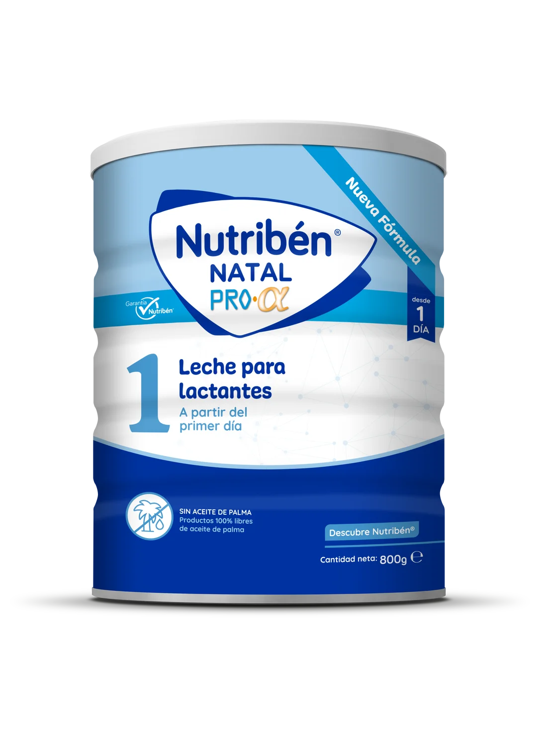 Nutribén® Natal Pro-α:  Leche de fórmula para recién nacido 800 gr