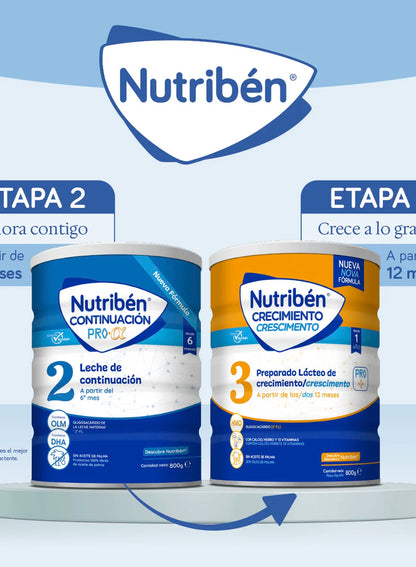 Nutribén® Continuación  Pro-α  2: Leche de fórmula de continuación para bebés de 6 a 12 meses (3)