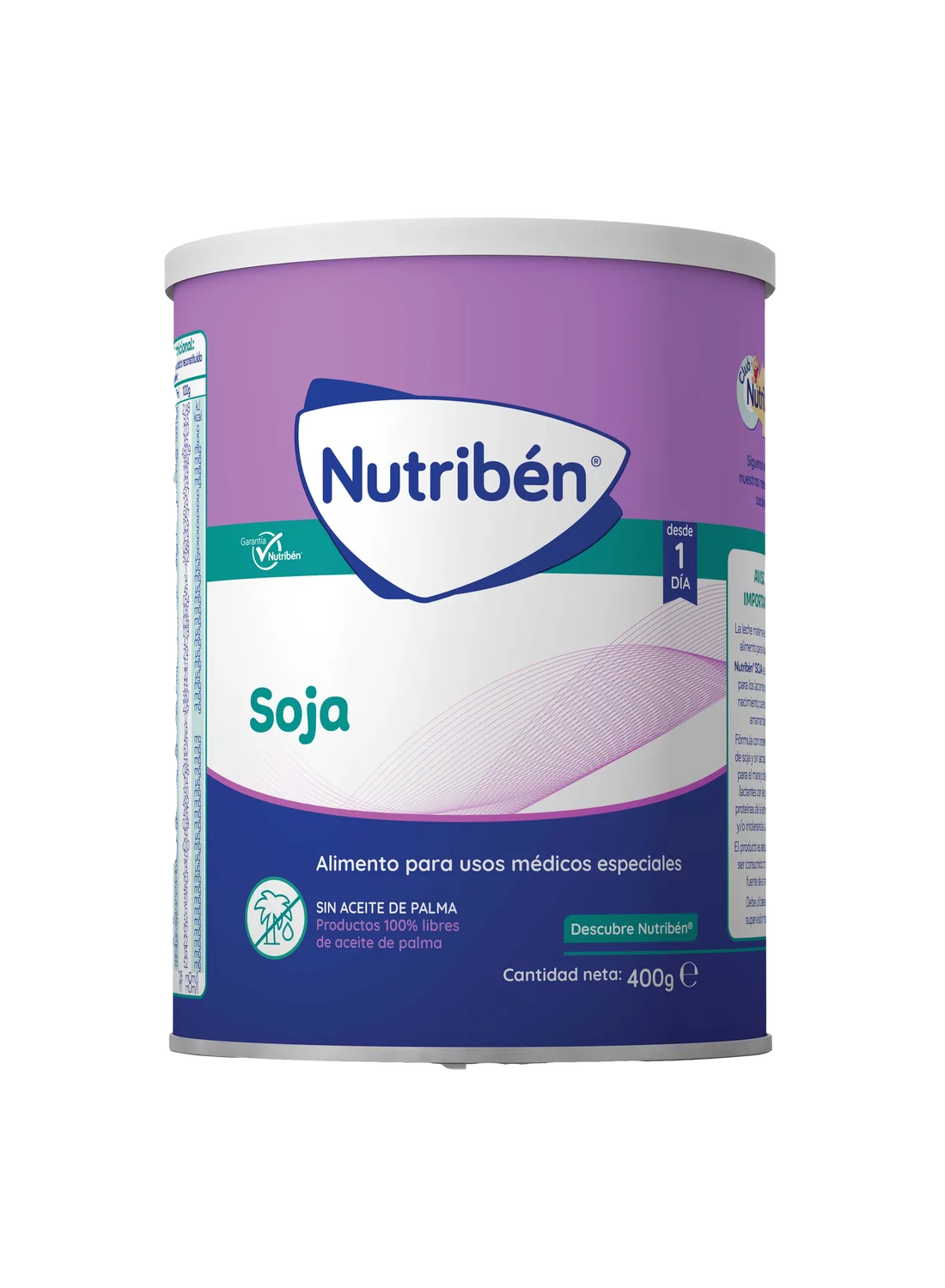 Nutribén® Soja: Leche de fórmula sin lactosa desde el nacimiento