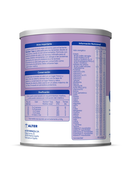 Nutribén® Soja: Leche de fórmula sin lactosa desde el nacimiento (1)