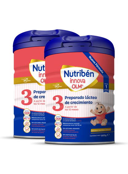 Pack Ahorro Nutribén innova® 3: Leche de fórmula de crecimiento para bebés desde los 12 meses