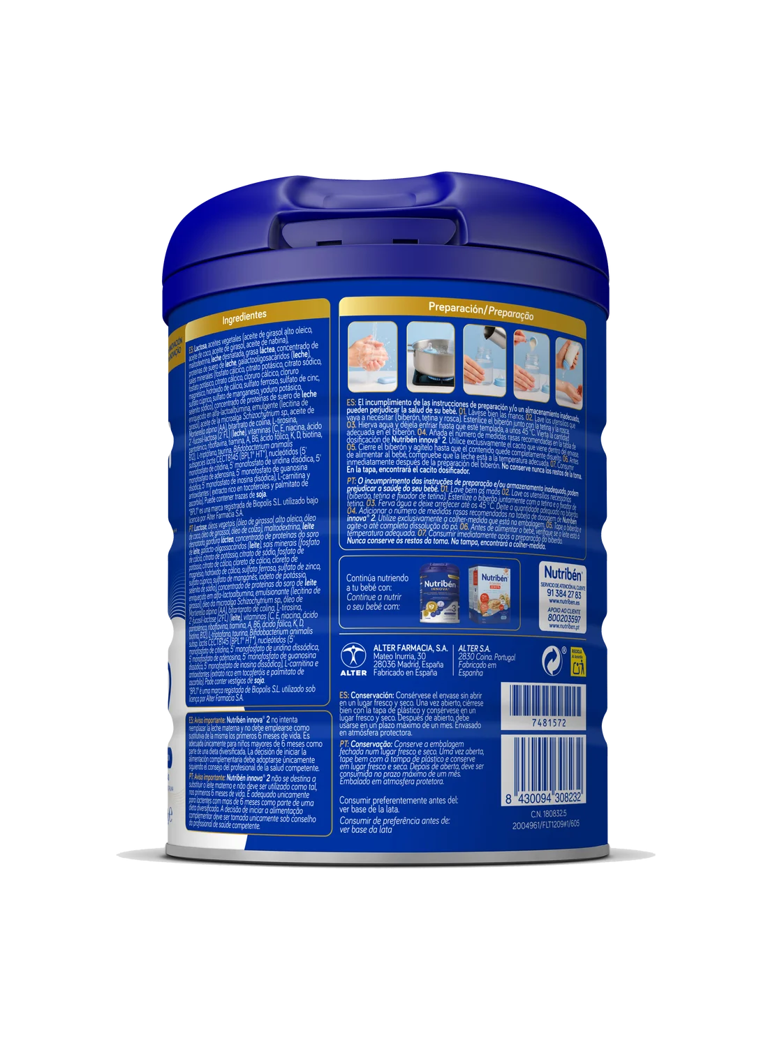 Pack Ahorro Nutribén innova® 2: Leche de continuación de 6 a 12 meses (3)