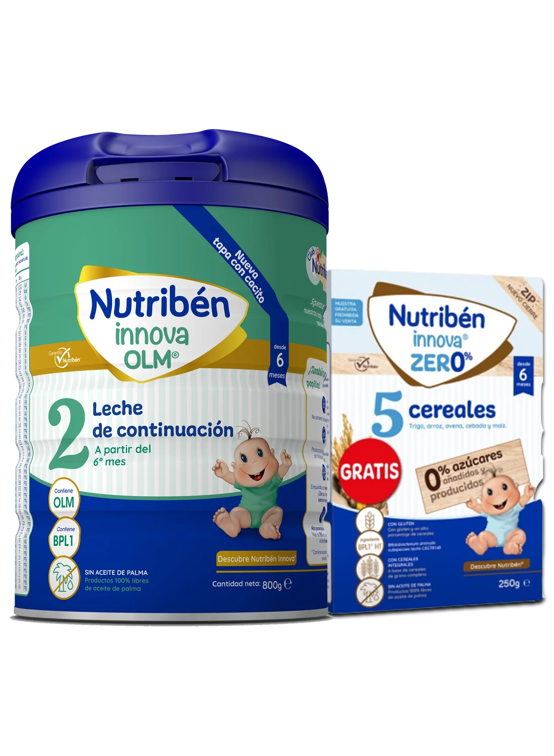 Nutribén innova® 2 + GRATIS Nutribén innova® ZERO% 5 Cereales 250g