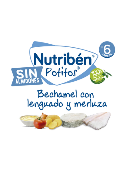 Pack ahorro de 6 Potitos de bechamel con lenguado y merluza (2)