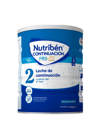 Pack ahorro Nutribén® Continuación  Pro-α  2: Leche de fórmula de continuación para bebés de 6 a 12 meses (1)