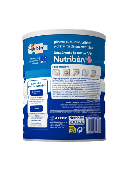 Pack ahorro Nutribén® Continuación  Pro-α  2: Leche de fórmula de continuación para bebés de 6 a 12 meses (3)