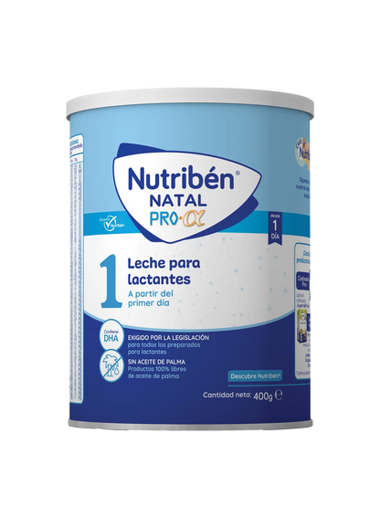 Nutribén® Natal Pro-α:  Leche de fórmula para recién nacido 400 gr
