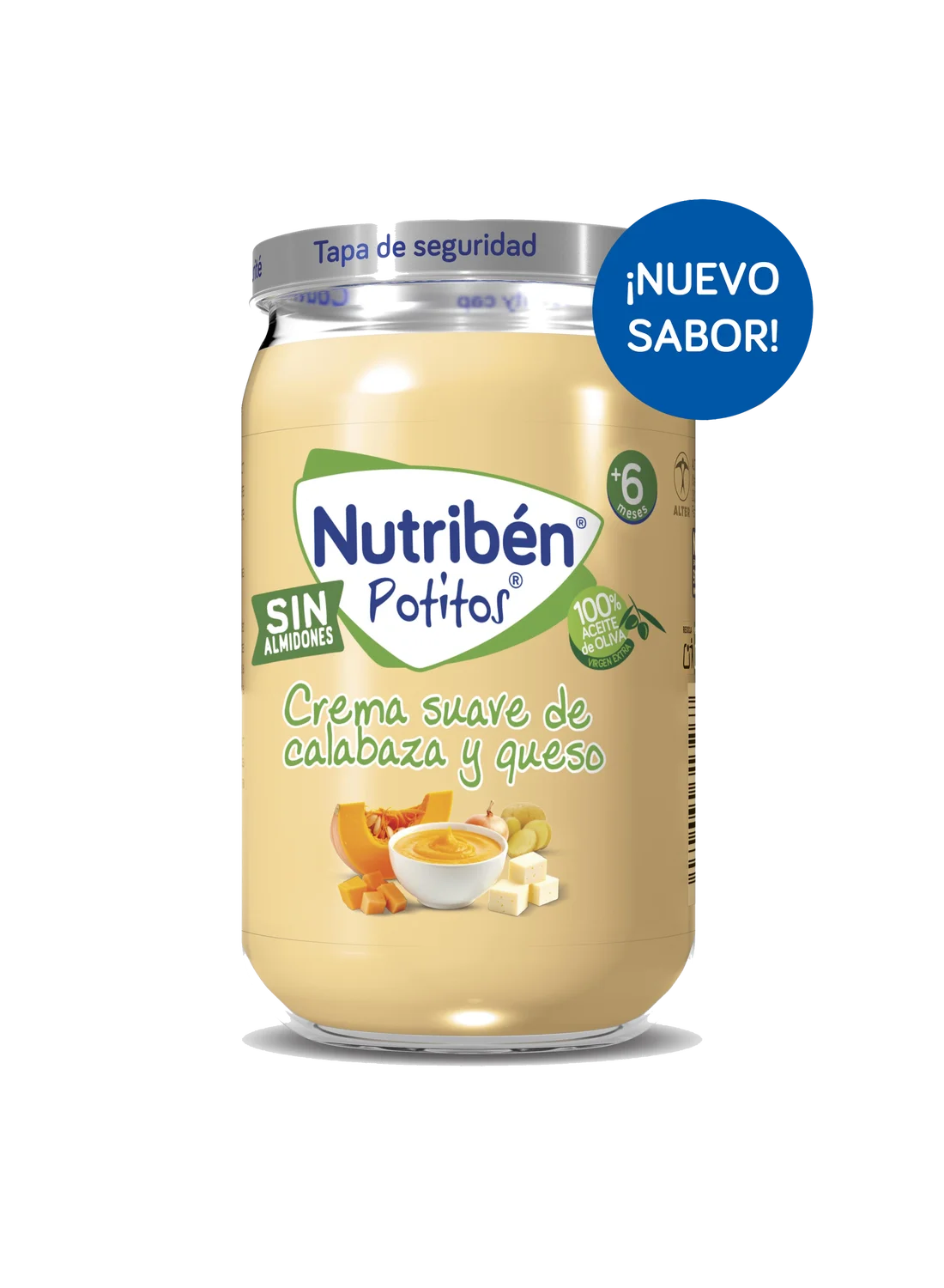 Potito crema suave de calabaza y queso