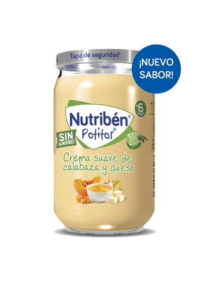 Potito crema suave de calabaza y queso