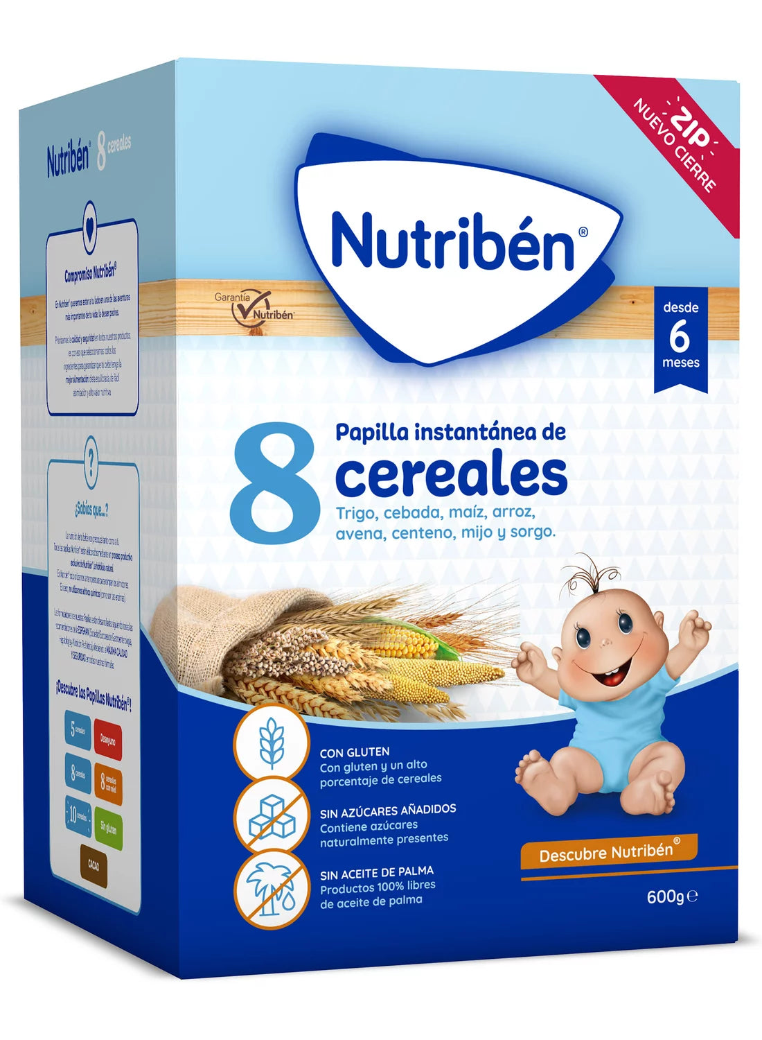 Nutribén® 8 Cereales: nutritiva y deliciosa para bebés a partir de 6 meses
