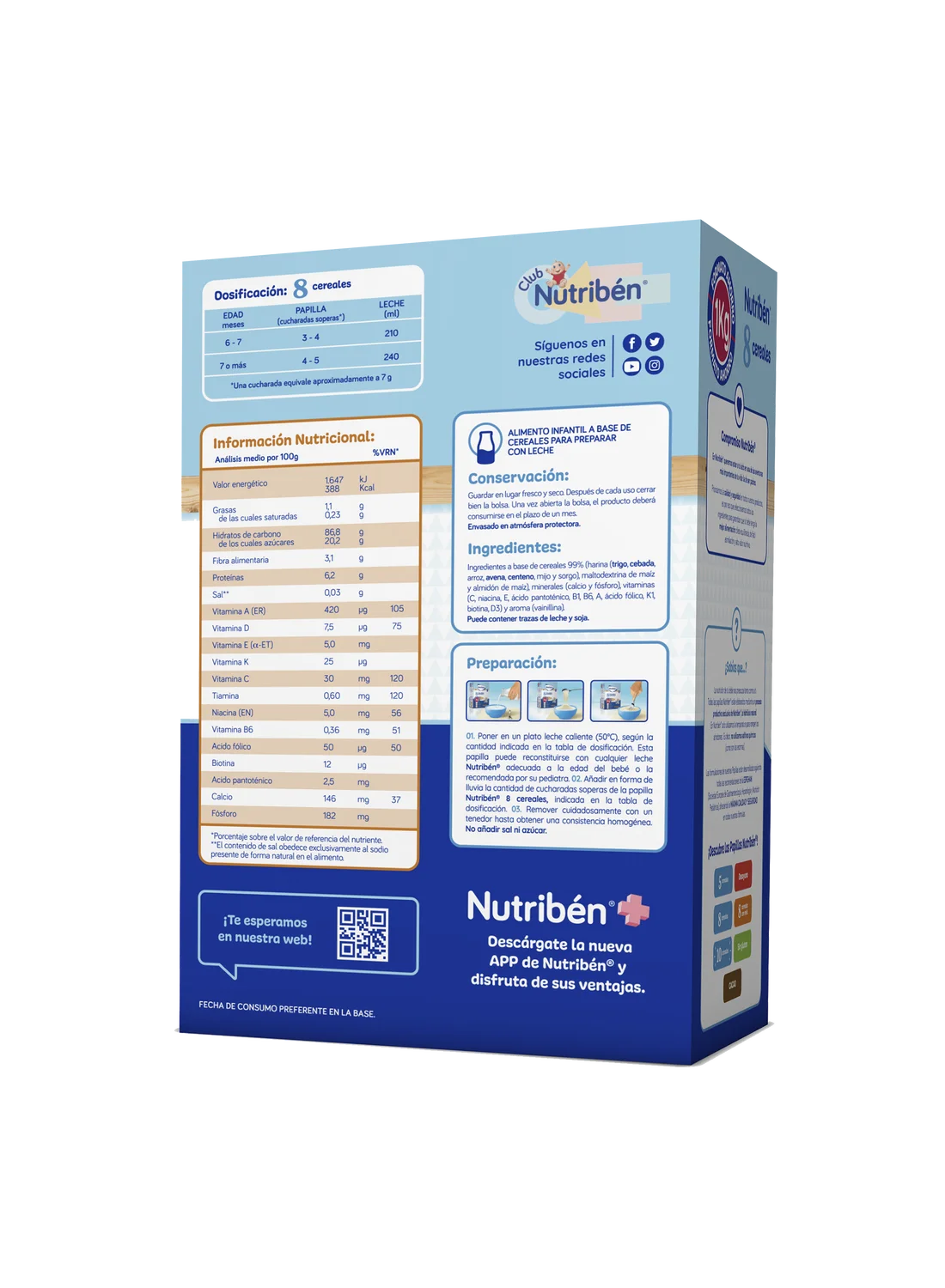 Nutribén® 8 Cereales: formato ahorro, para bebés a partir de 6 meses (1)